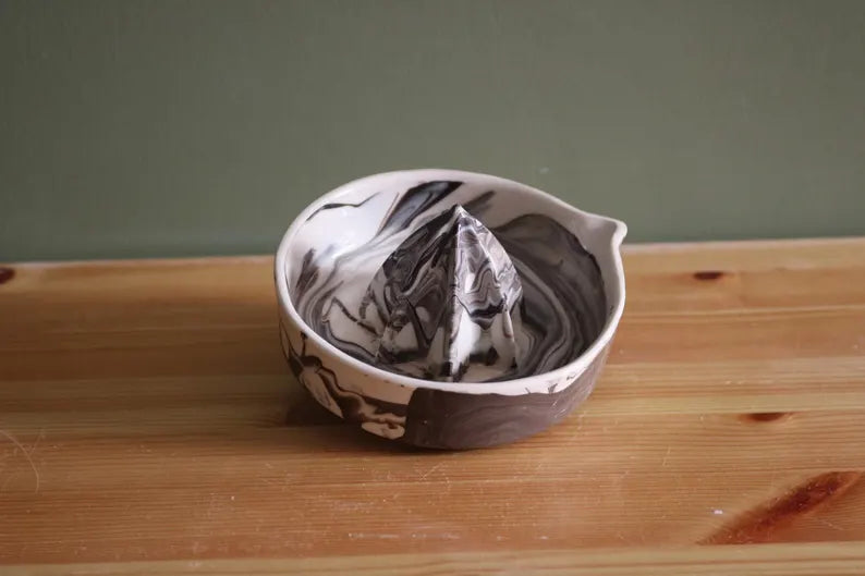 El yapımı mermer porselen limon sıkacağı