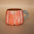 Turuncu stoneware bal kabağı kupa