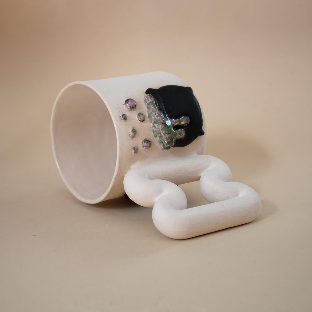 Minik cadı büyü kazanı porselen kupa