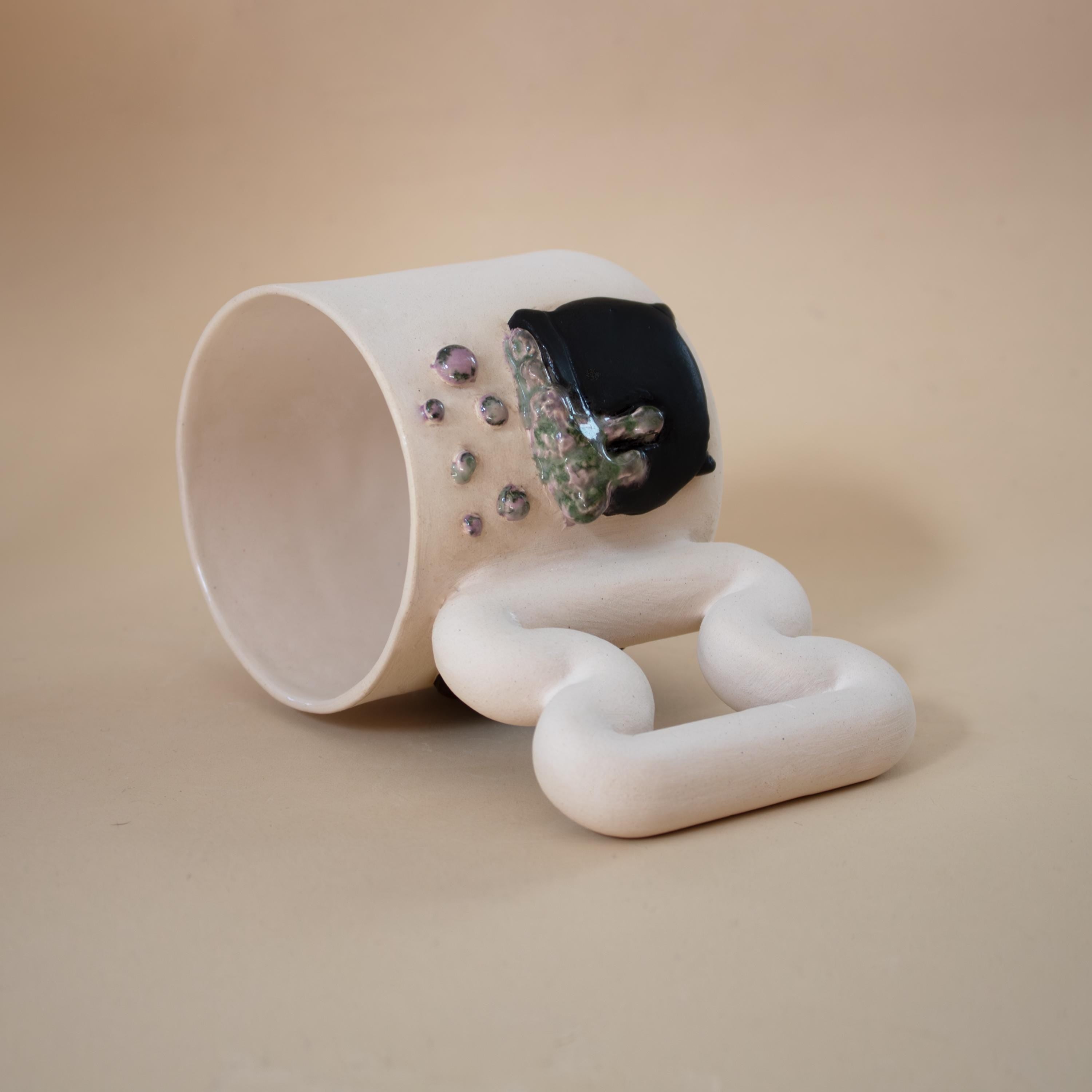 Minik cadı büyü kazanı porselen kupa