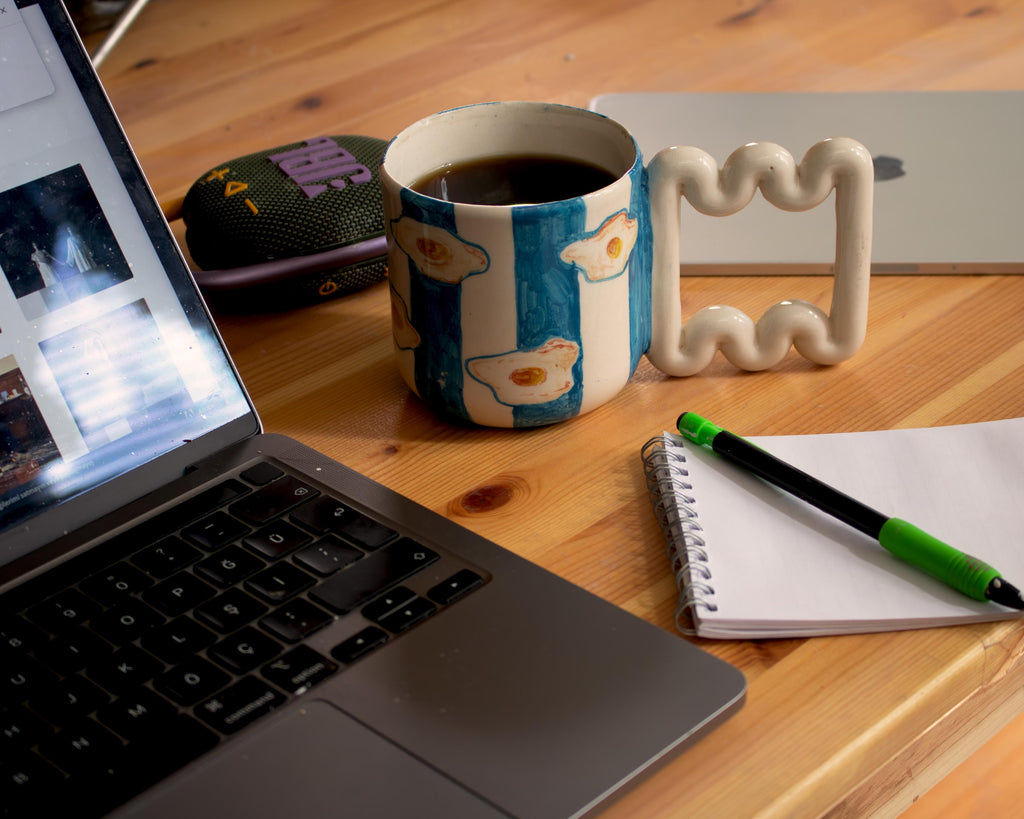 Kahvaltı Keyfi el yapımı Porselen Kupa