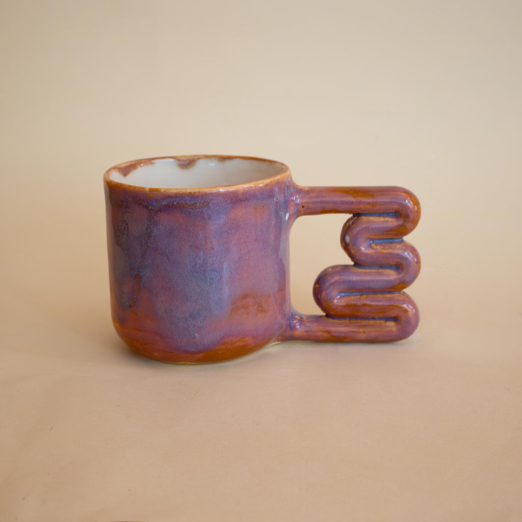 Gün batımı efektli porselen kupa