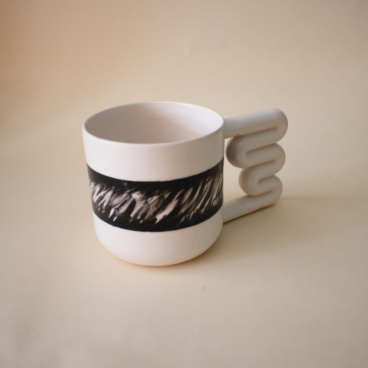 One-of-a-kind hand-painted coffee cup