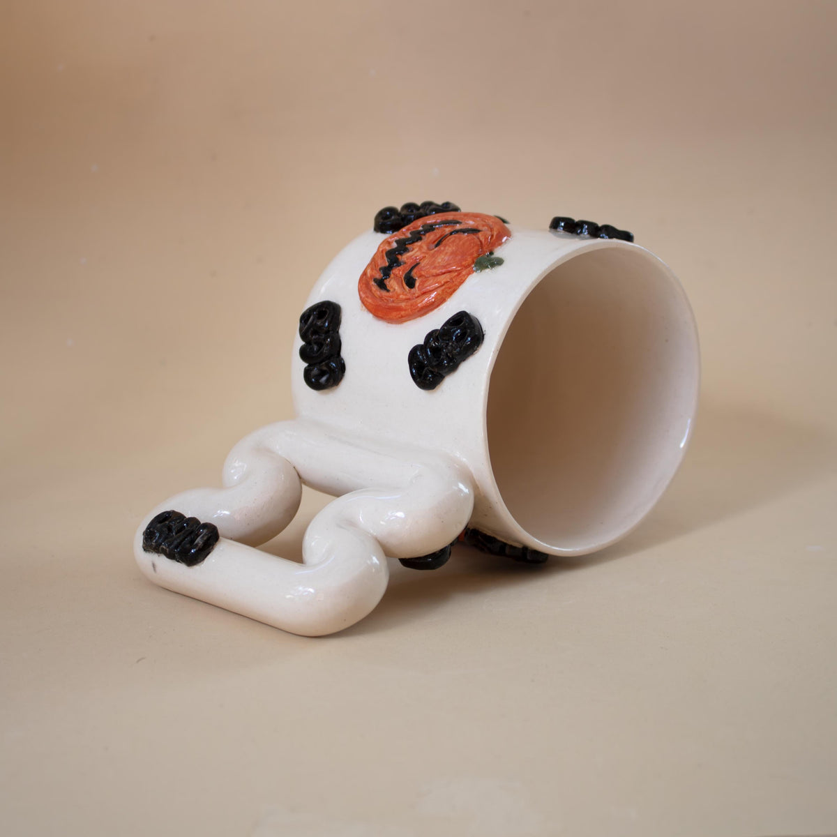 Festive Halloween coffee cup for pumpkin spice lattes