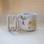 Cozy illustrated mug, a housewarming gift