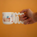 Hand-painted cozy living room porcelain mug by HUE Atelier – photo 8