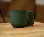 13.5 oz green statement mug