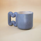 Modern indigo mug for a minimalist kitchen