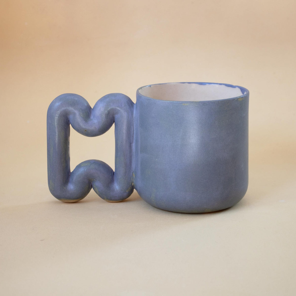 Indigo blue handmade mug, a stylish gift