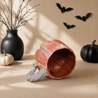 Orange pumpkin mug for Thanksgiving décor