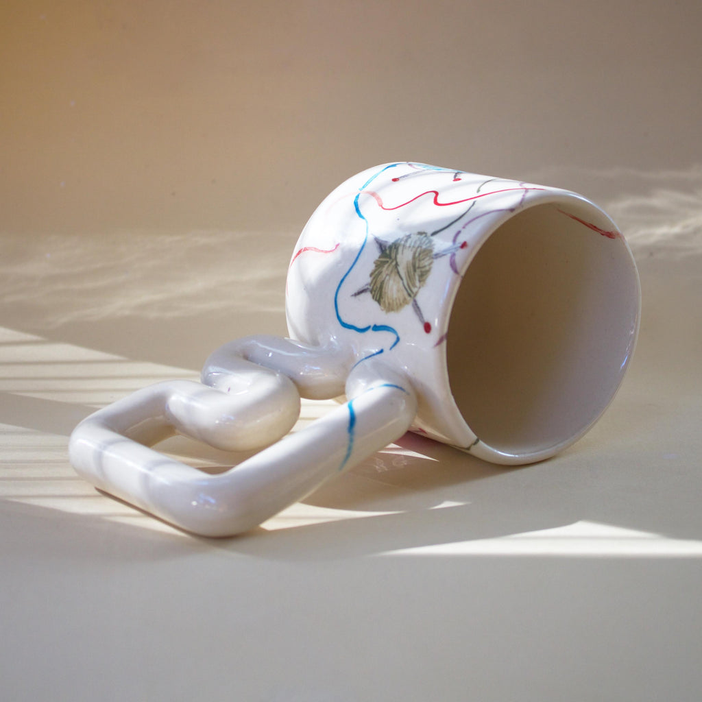 Handmade craft room coffee cup