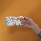 Hand-painted yarn and knitting needle porcelain mug by HUE Atelier – photo 8